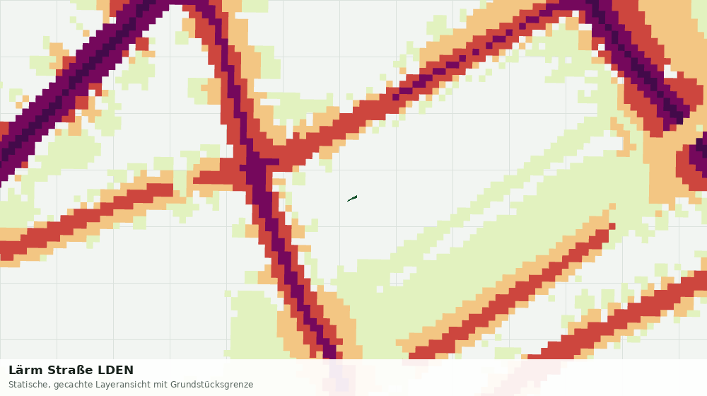 Statische Kartenansicht: Lärm Straße LDEN