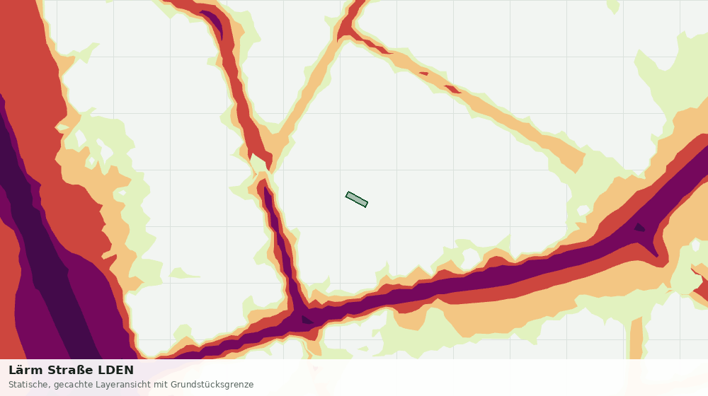Statische Kartenansicht: Lärm Straße LDEN