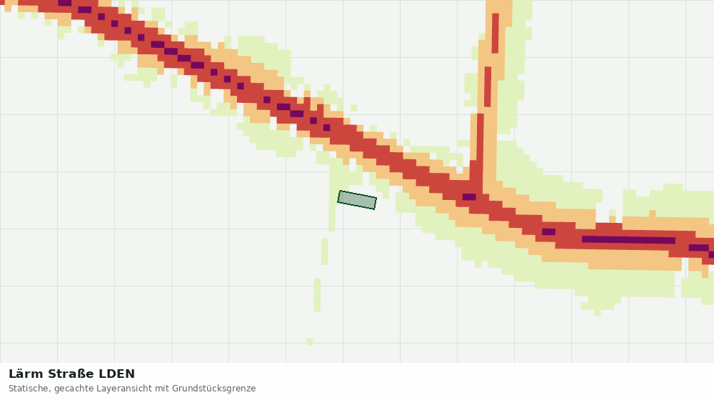 Statische Kartenansicht: Lärm Straße LDEN