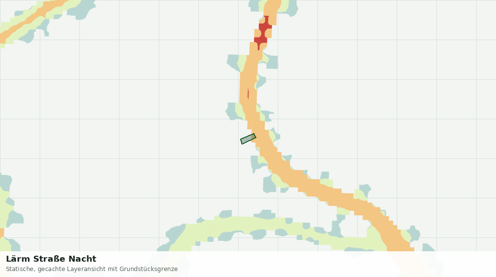 Statische Kartenansicht: Lärm Straße Nacht