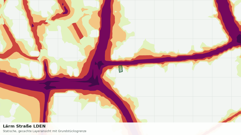 Statische Kartenansicht: Lärm Straße LDEN