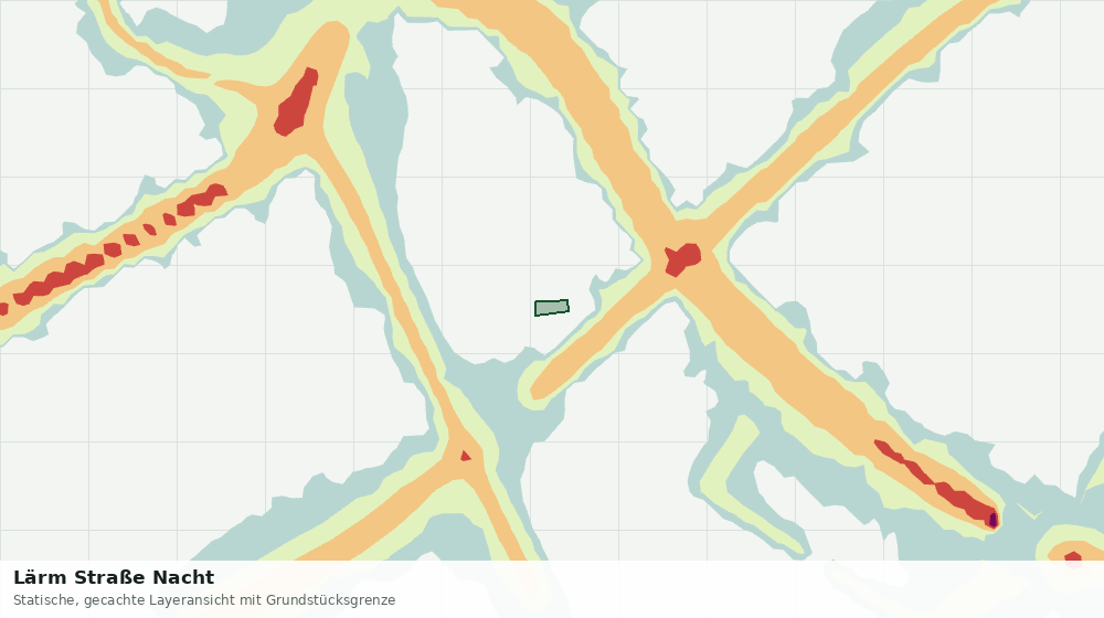 Statische Kartenansicht: Lärm Straße Nacht