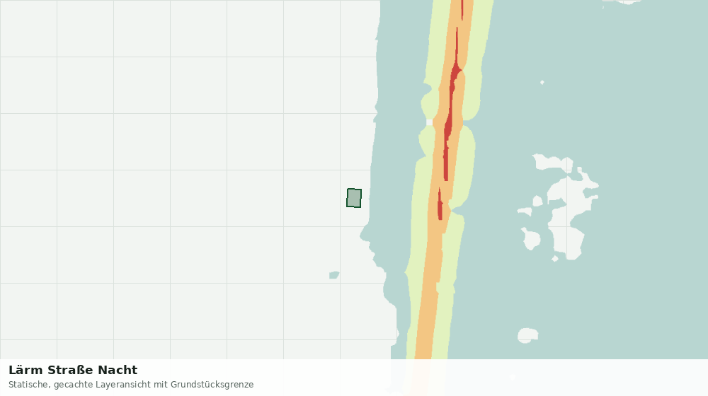 Statische Kartenansicht: Lärm Straße Nacht