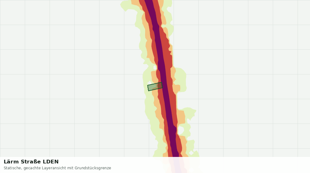 Statische Kartenansicht: Lärm Straße LDEN