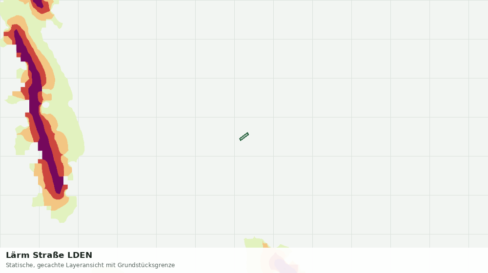 Statische Kartenansicht: Lärm Straße LDEN