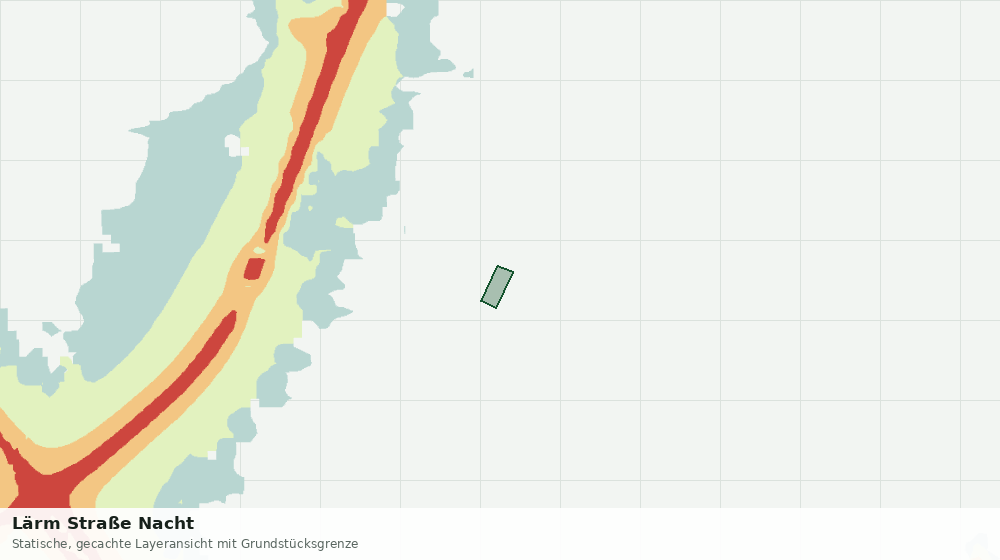 Statische Kartenansicht: Lärm Straße Nacht