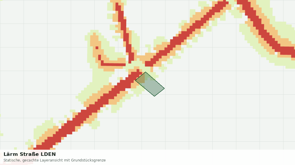Statische Kartenansicht: Lärm Straße LDEN