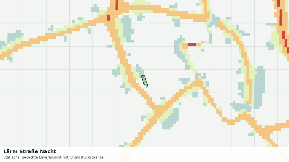 Statische Kartenansicht: Lärm Straße Nacht