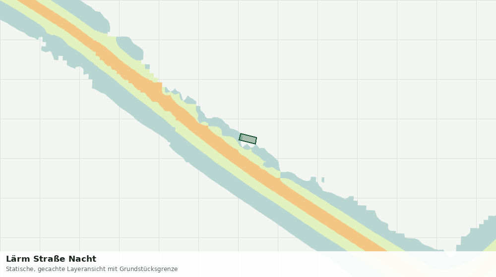 Statische Kartenansicht: Lärm Straße Nacht