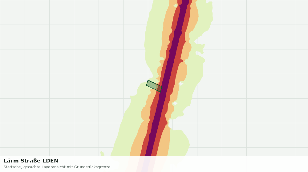 Statische Kartenansicht: Lärm Straße LDEN