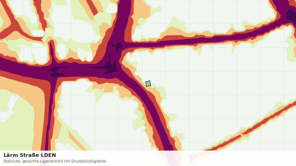 Statische Kartenansicht: Lärm Straße LDEN