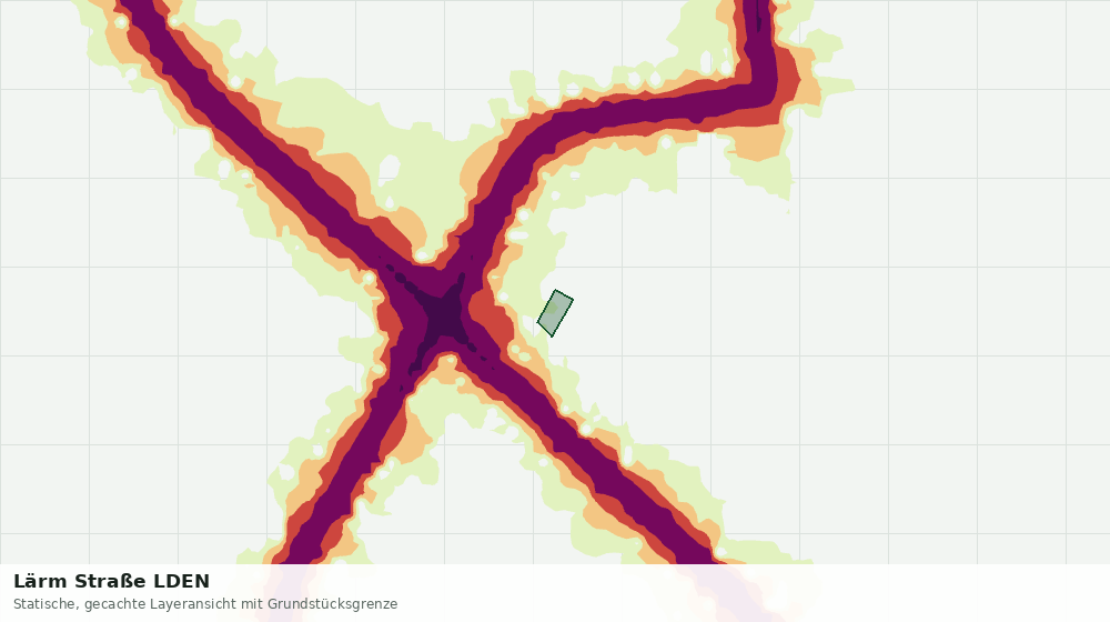 Statische Kartenansicht: Lärm Straße LDEN