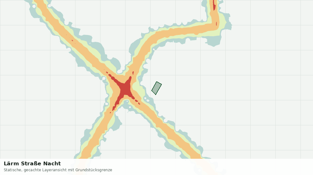 Statische Kartenansicht: Lärm Straße Nacht