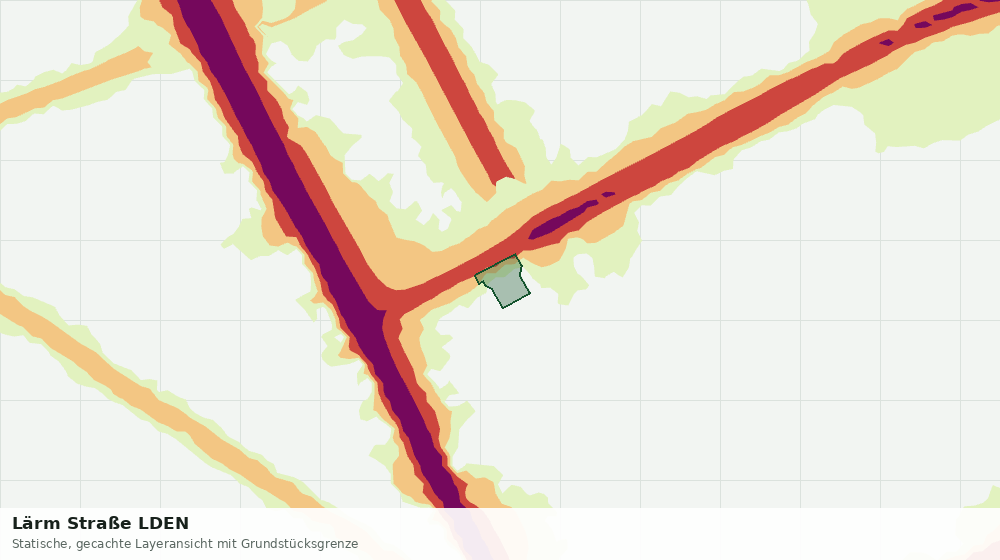 Statische Kartenansicht: Lärm Straße LDEN