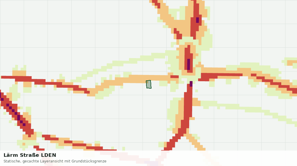 Statische Kartenansicht: Lärm Straße LDEN