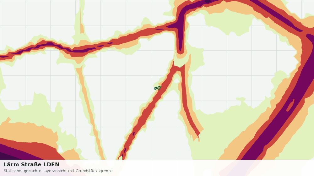 Statische Kartenansicht: Lärm Straße LDEN