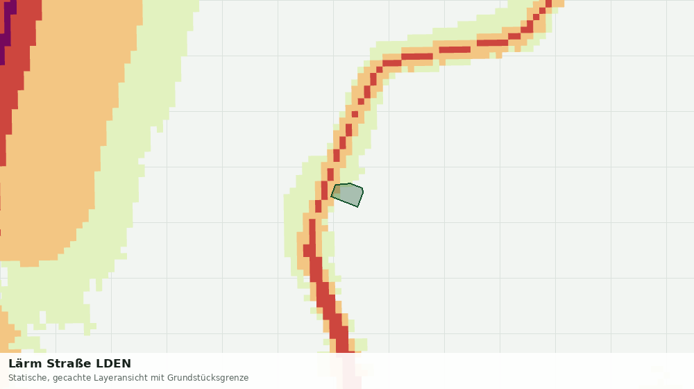 Statische Kartenansicht: Lärm Straße LDEN