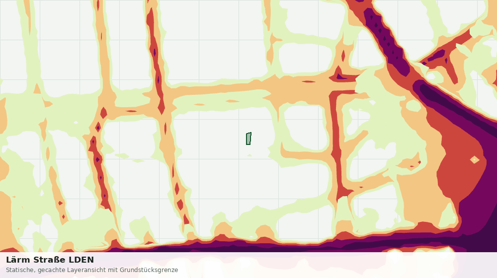 Statische Kartenansicht: Lärm Straße LDEN