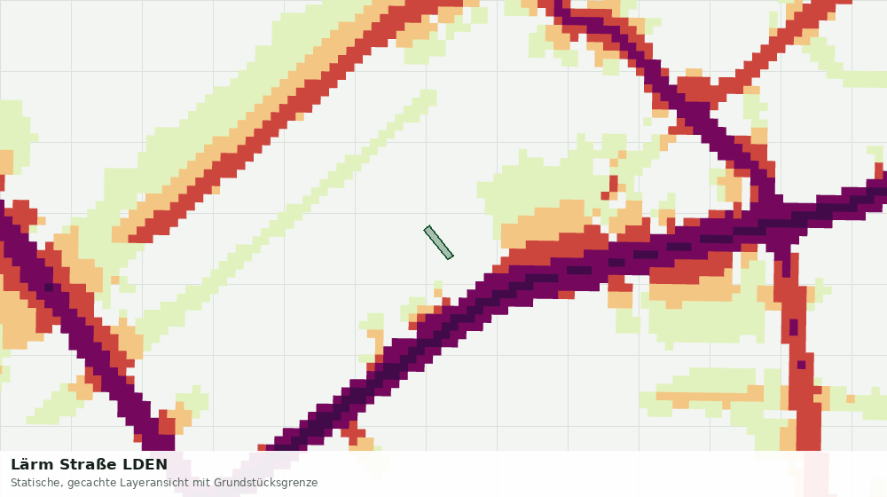 Statische Kartenansicht: Lärm Straße LDEN