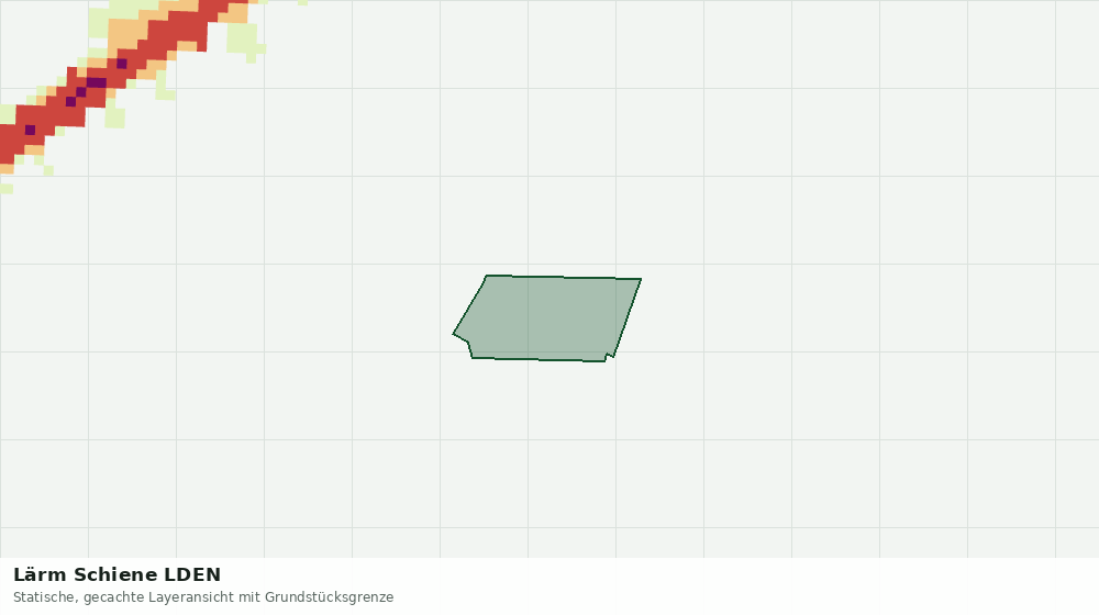 Statische Kartenansicht: Lärm Schiene LDEN