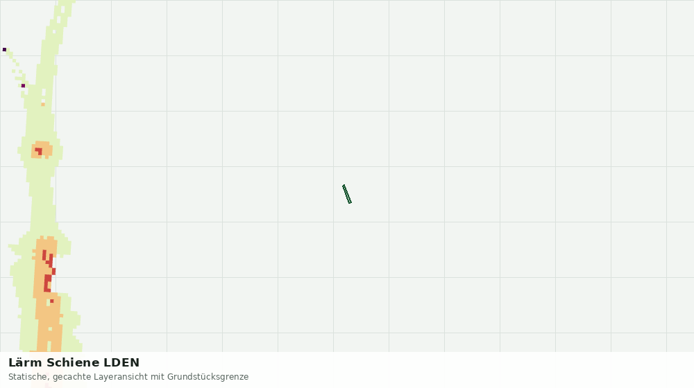 Statische Kartenansicht: Lärm Schiene LDEN