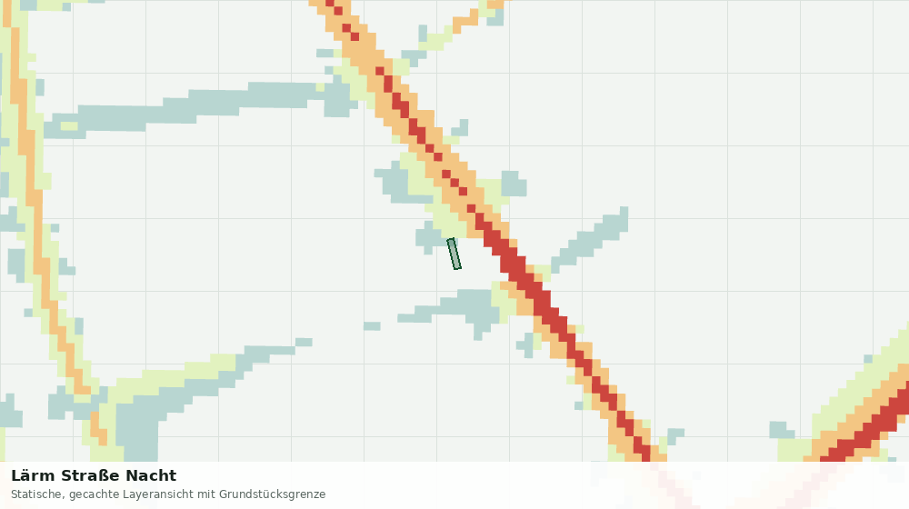 Statische Kartenansicht: Lärm Straße Nacht
