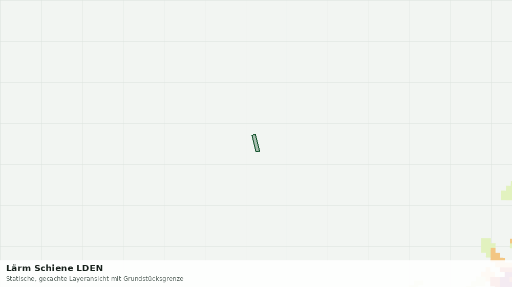 Statische Kartenansicht: Lärm Schiene LDEN