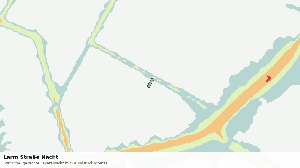 Statische Kartenansicht: Lärm Straße Nacht