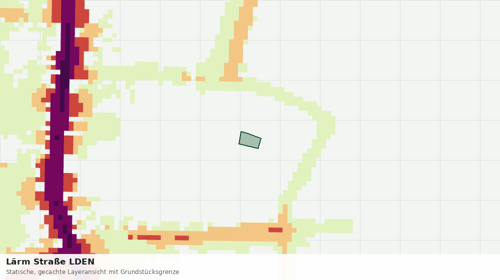 Statische Kartenansicht: Lärm Straße LDEN