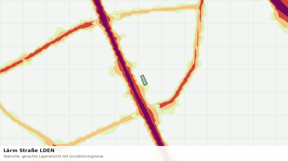 Statische Kartenansicht: Lärm Straße LDEN