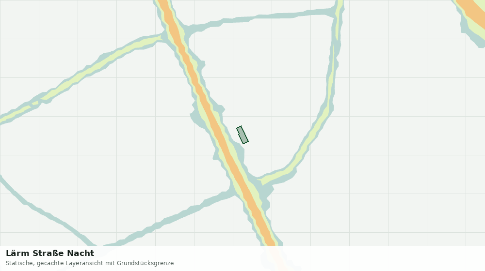 Statische Kartenansicht: Lärm Straße Nacht