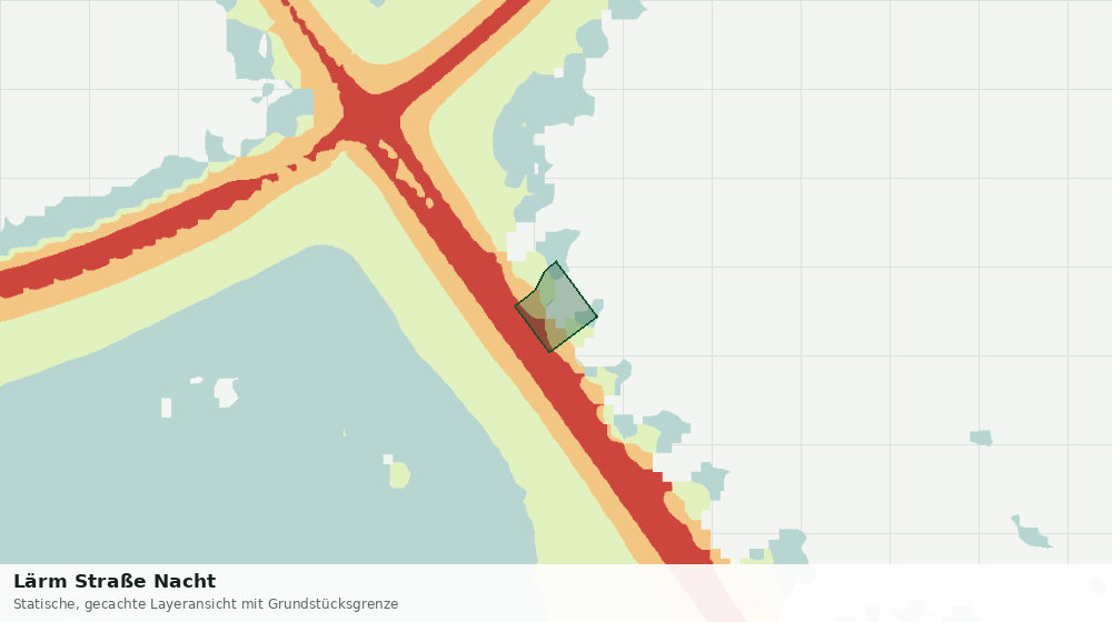 Statische Kartenansicht: Lärm Straße Nacht