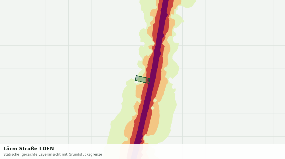 Statische Kartenansicht: Lärm Straße LDEN