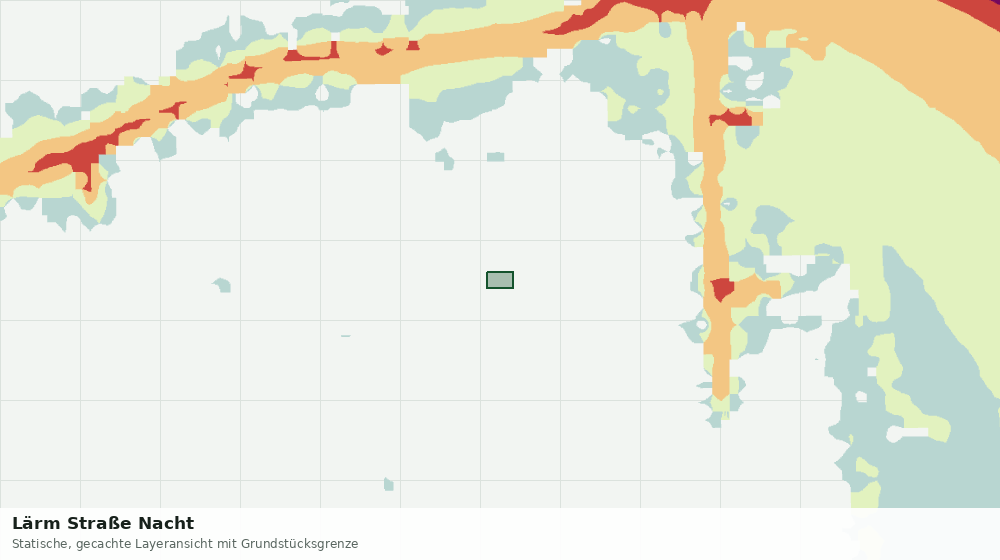 Statische Kartenansicht: Lärm Straße Nacht