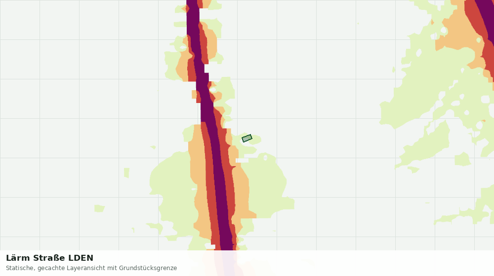 Statische Kartenansicht: Lärm Straße LDEN