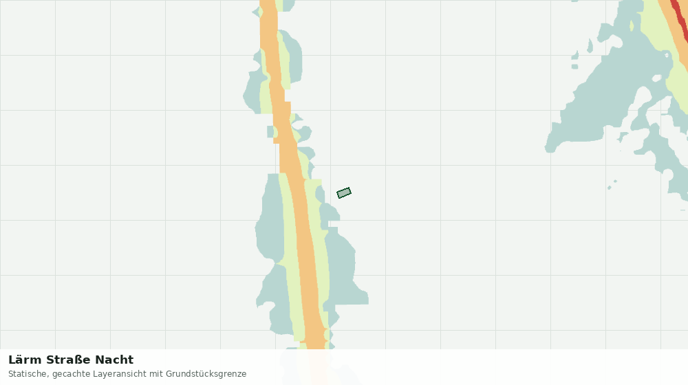 Statische Kartenansicht: Lärm Straße Nacht