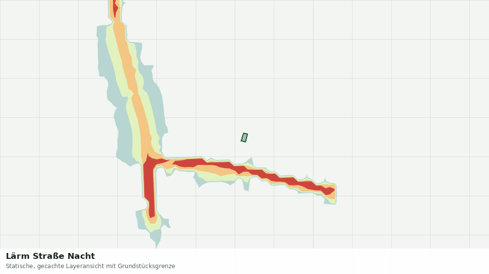Statische Kartenansicht: Lärm Straße Nacht