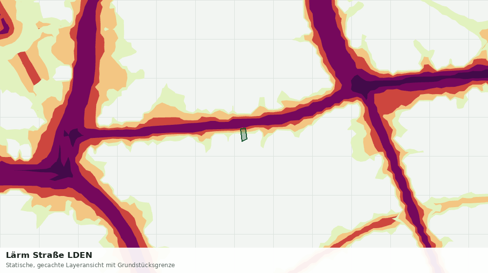 Statische Kartenansicht: Lärm Straße LDEN