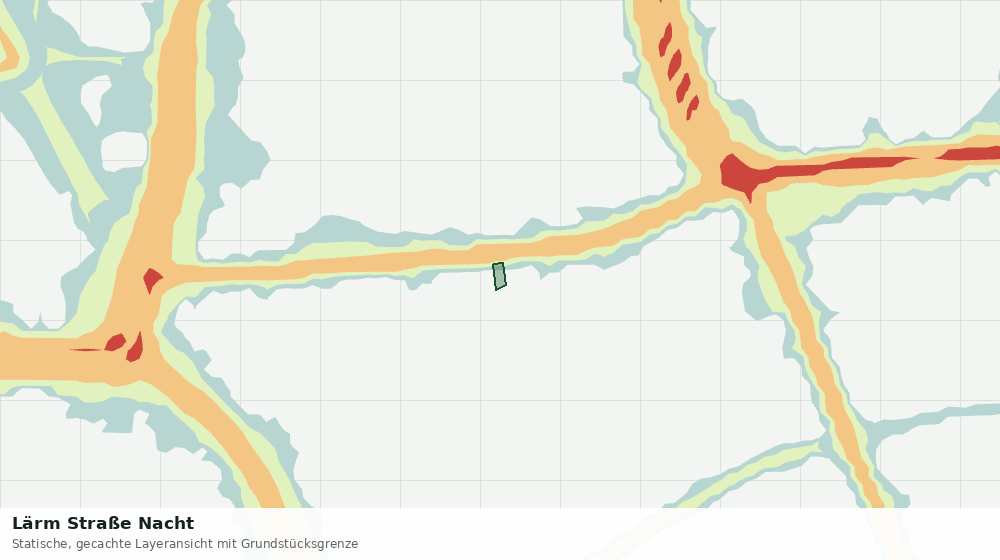 Statische Kartenansicht: Lärm Straße Nacht
