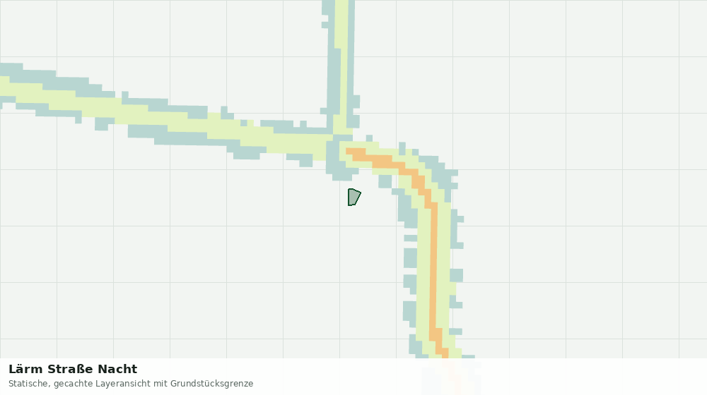 Statische Kartenansicht: Lärm Straße Nacht