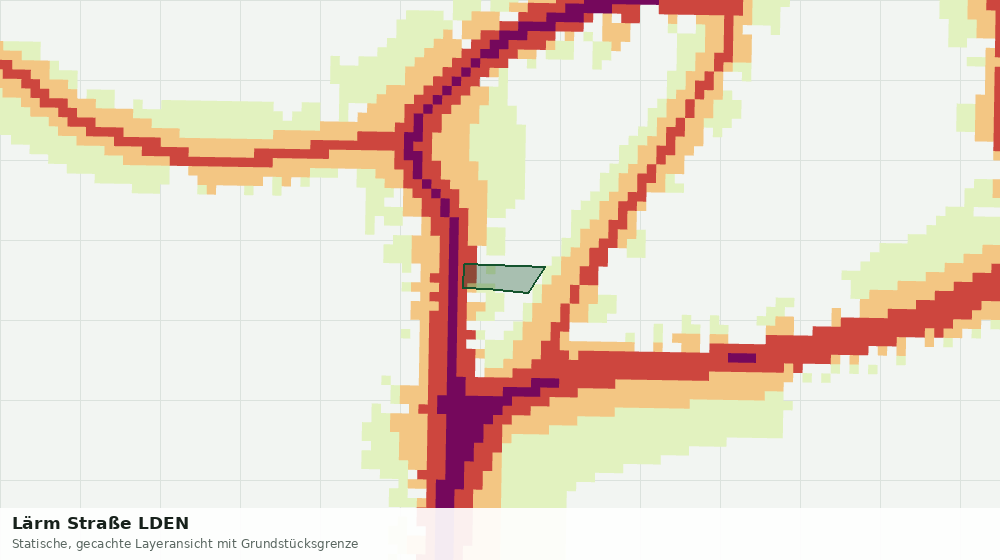 Statische Kartenansicht: Lärm Straße LDEN
