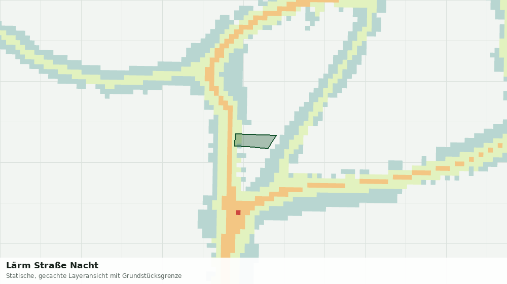 Statische Kartenansicht: Lärm Straße Nacht