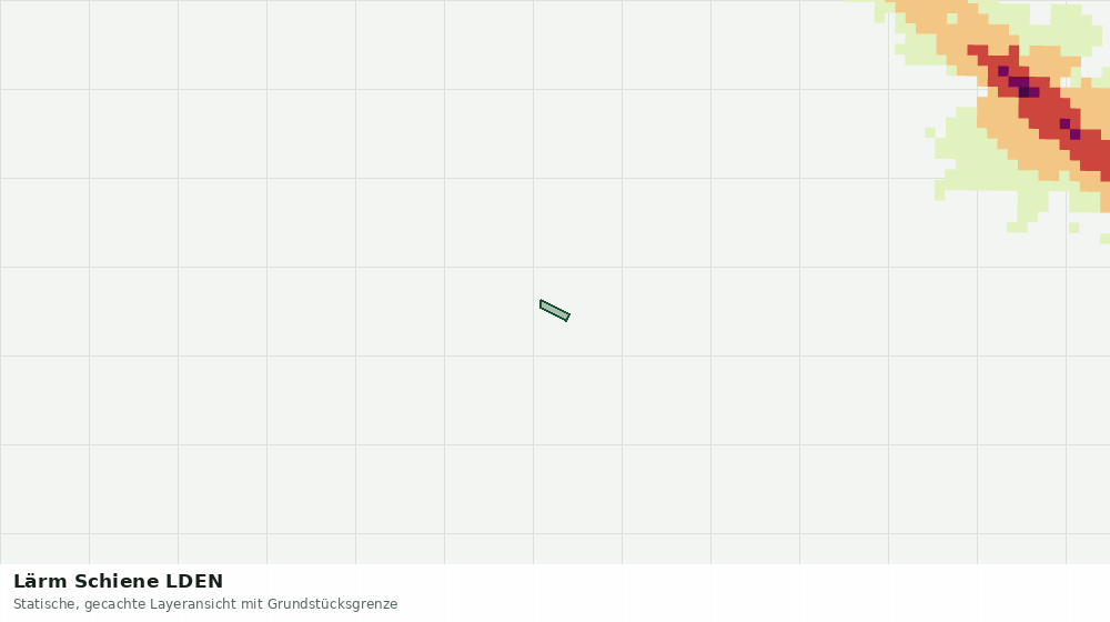 Statische Kartenansicht: Lärm Schiene LDEN
