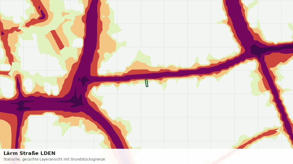Statische Kartenansicht: Lärm Straße LDEN