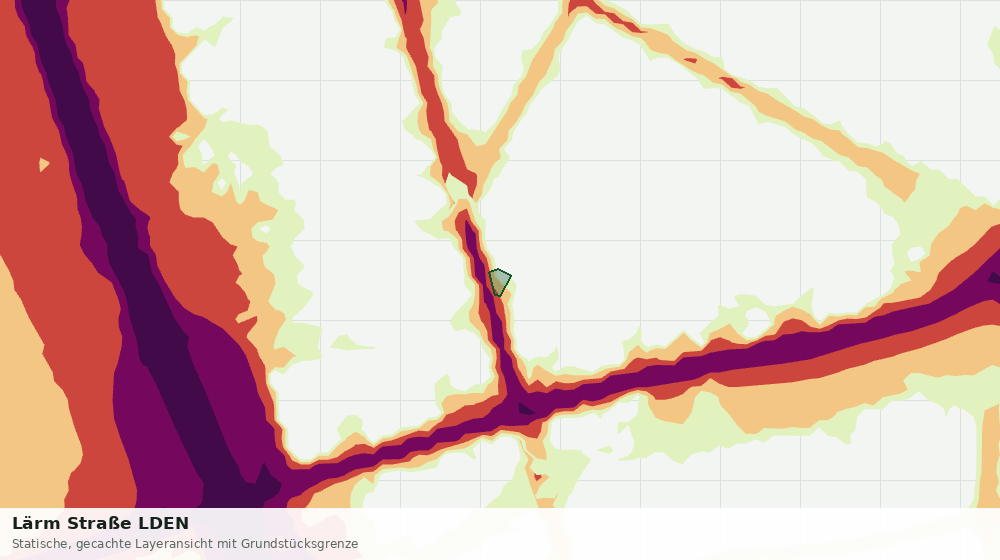 Statische Kartenansicht: Lärm Straße LDEN