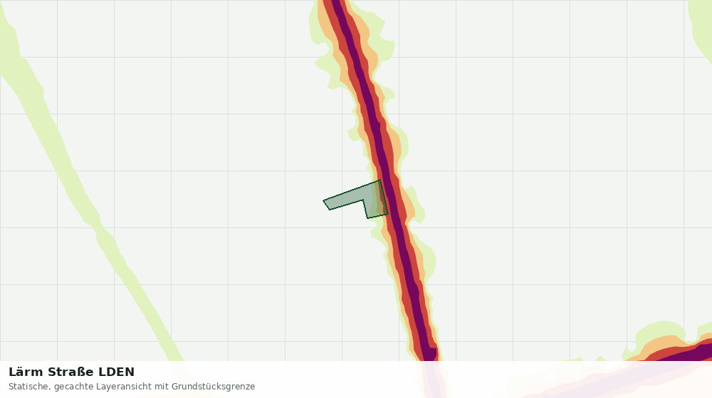 Statische Kartenansicht: Lärm Straße LDEN
