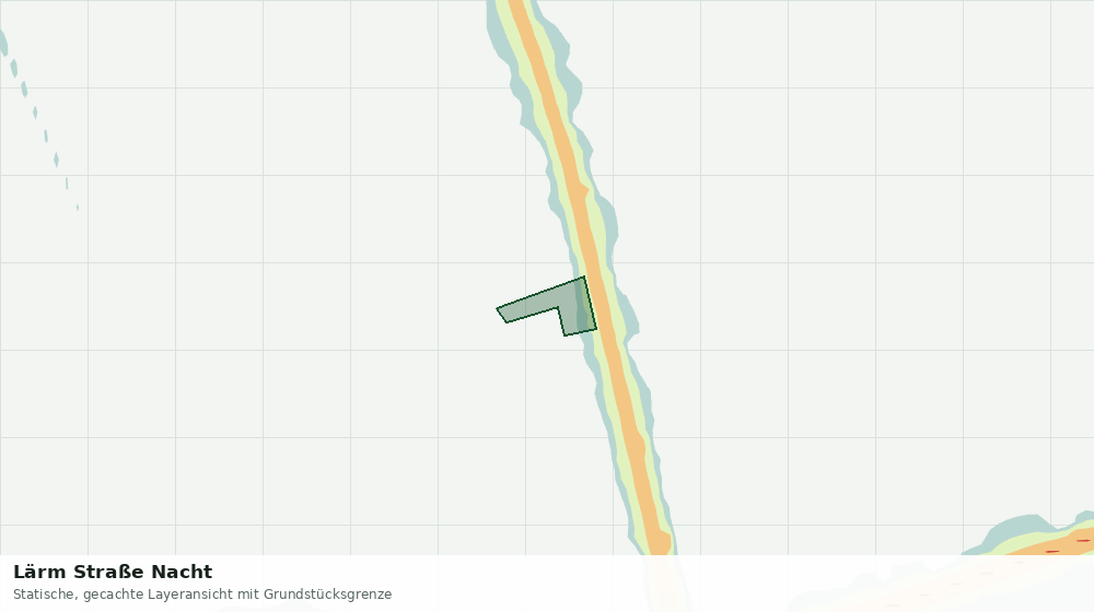 Statische Kartenansicht: Lärm Straße Nacht