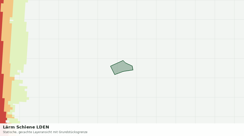 Statische Kartenansicht: Lärm Schiene LDEN