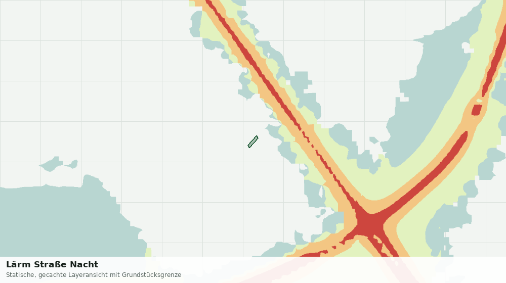 Statische Kartenansicht: Lärm Straße Nacht