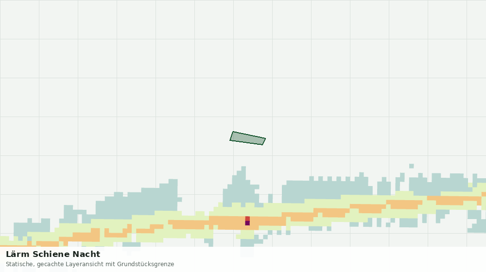 Statische Kartenansicht: Lärm Schiene Nacht